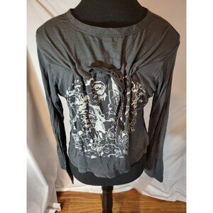 Vtge Y2K Dark Gray Polo Garage Size 2 Top